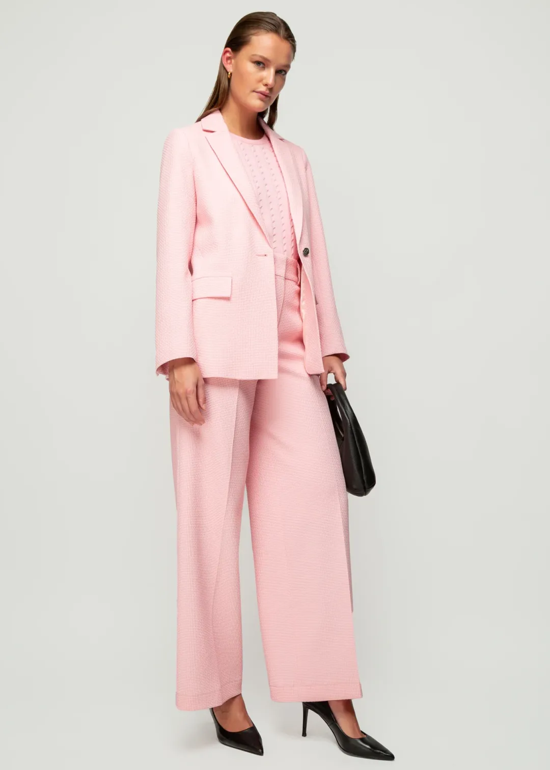 Best Sale Vanilia Blazer Mit Waffelstruktur Coral Blush