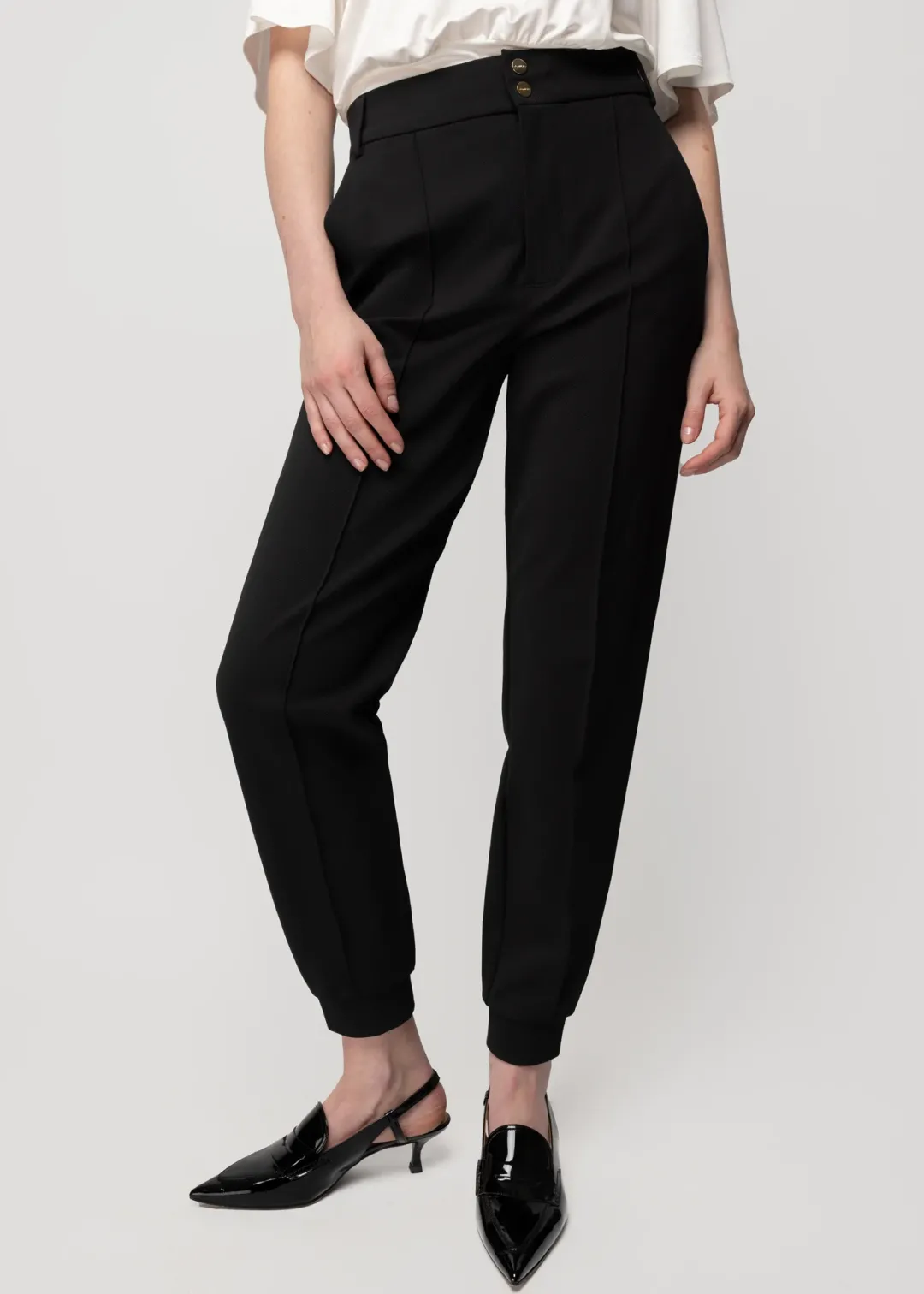 Store Vanilia Chinohose Aus Twill Schwarz