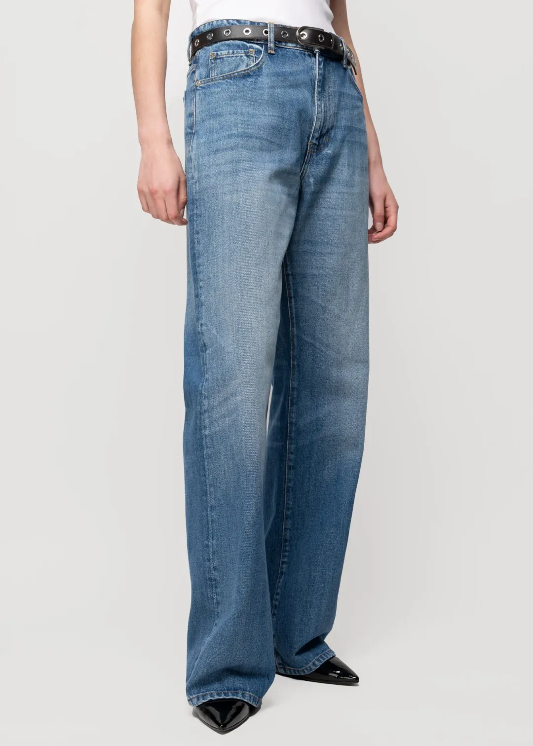 Clearance Vanilia High-Waist-Jeans Straight Fit Autentic