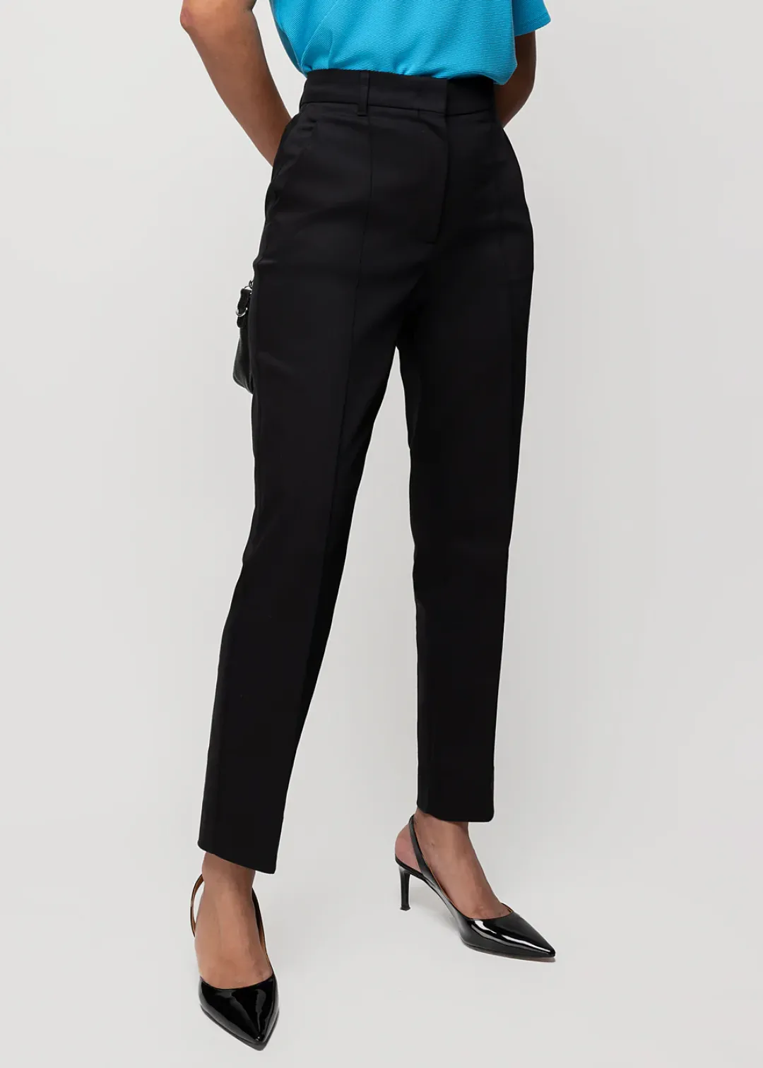 Online Vanilia Hose Tailored Fit Schwarz