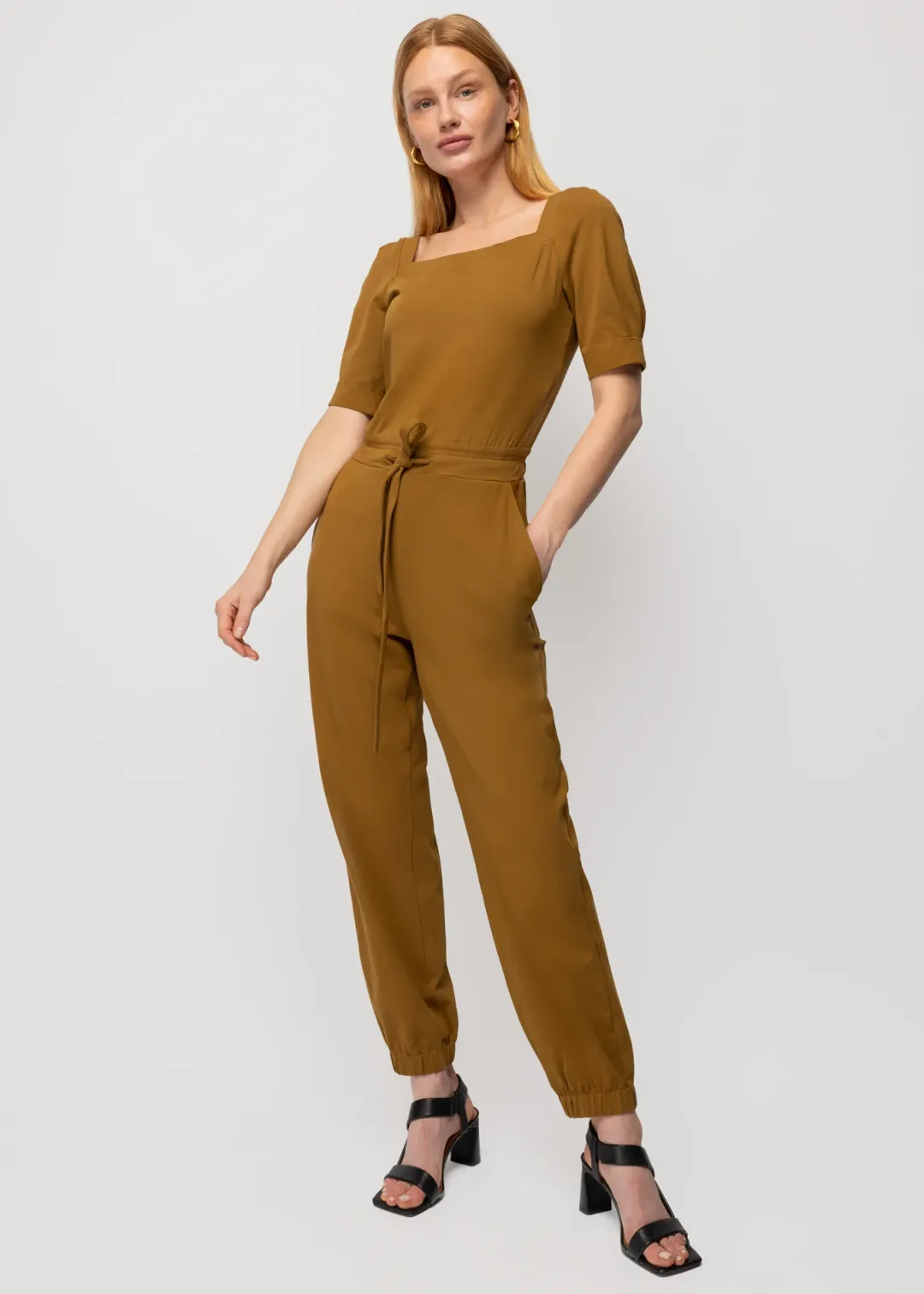 Sale Vanilia Jumpsuit Aus Baumwolle Mit Quadratischem Ausschnitt Breen