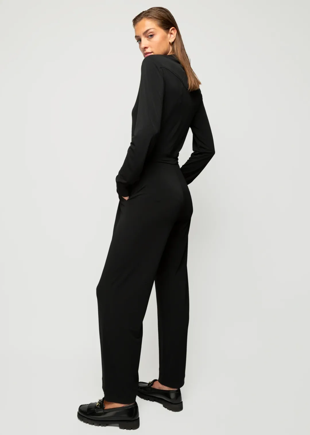 Sale Vanilia Jumpsuit Mit Langen Armeln Schwarz