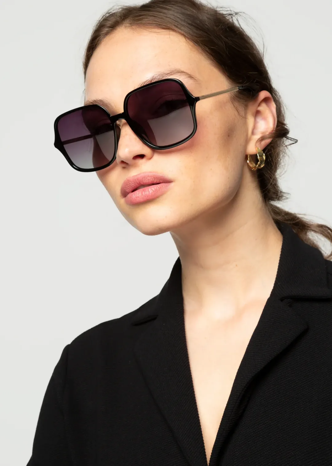 Discount Vanilia Le Specs Sonnenbrille Hey Hunni Polar Black/Smokey