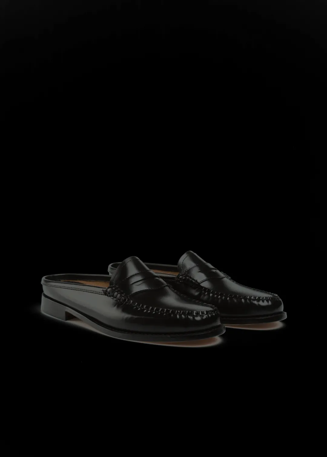 Best Sale Vanilia Leder-Loafer Schwarz