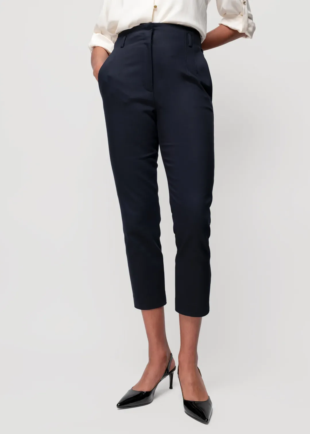 New Vanilia Sailore Tapered Chinohose Darkest Blue