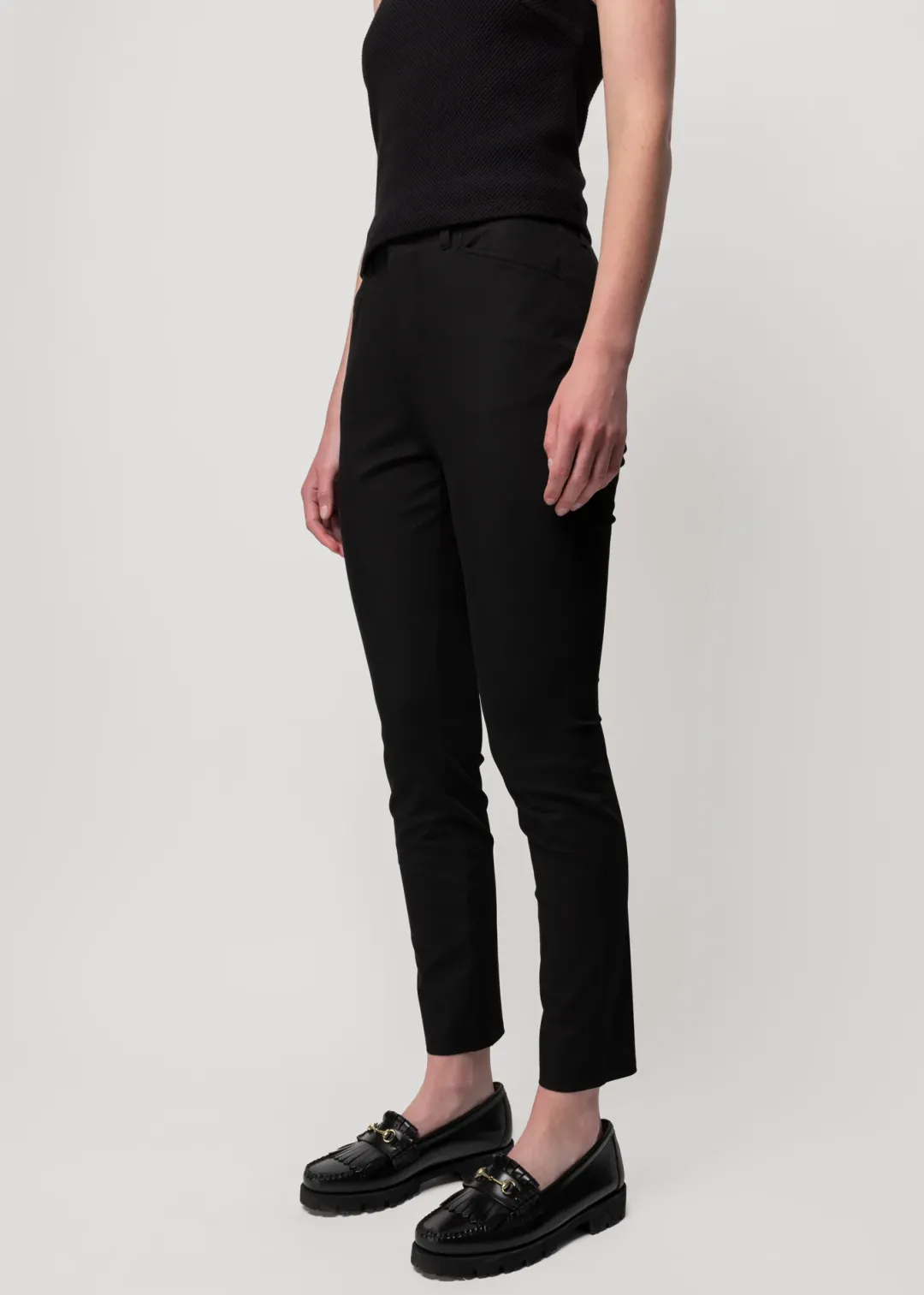 Shop Vanilia Skinny-Hose Aus Baumwolle Schwarz