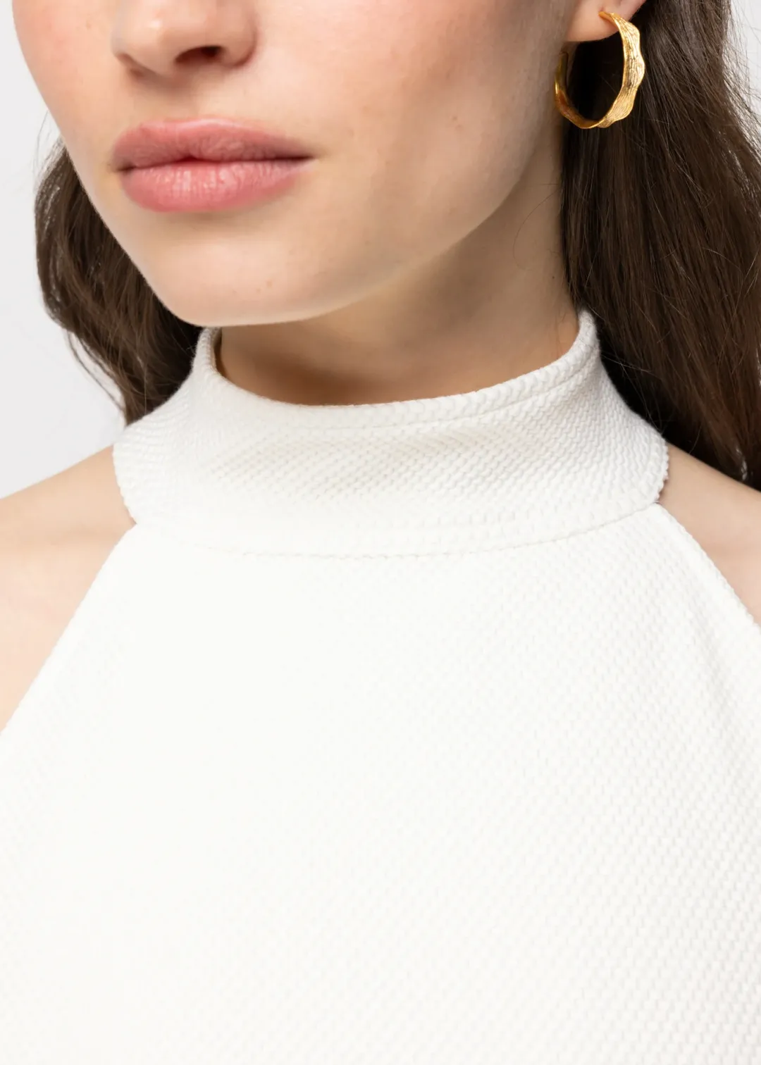 Shop Vanilia Struc Neckholder-Top New White