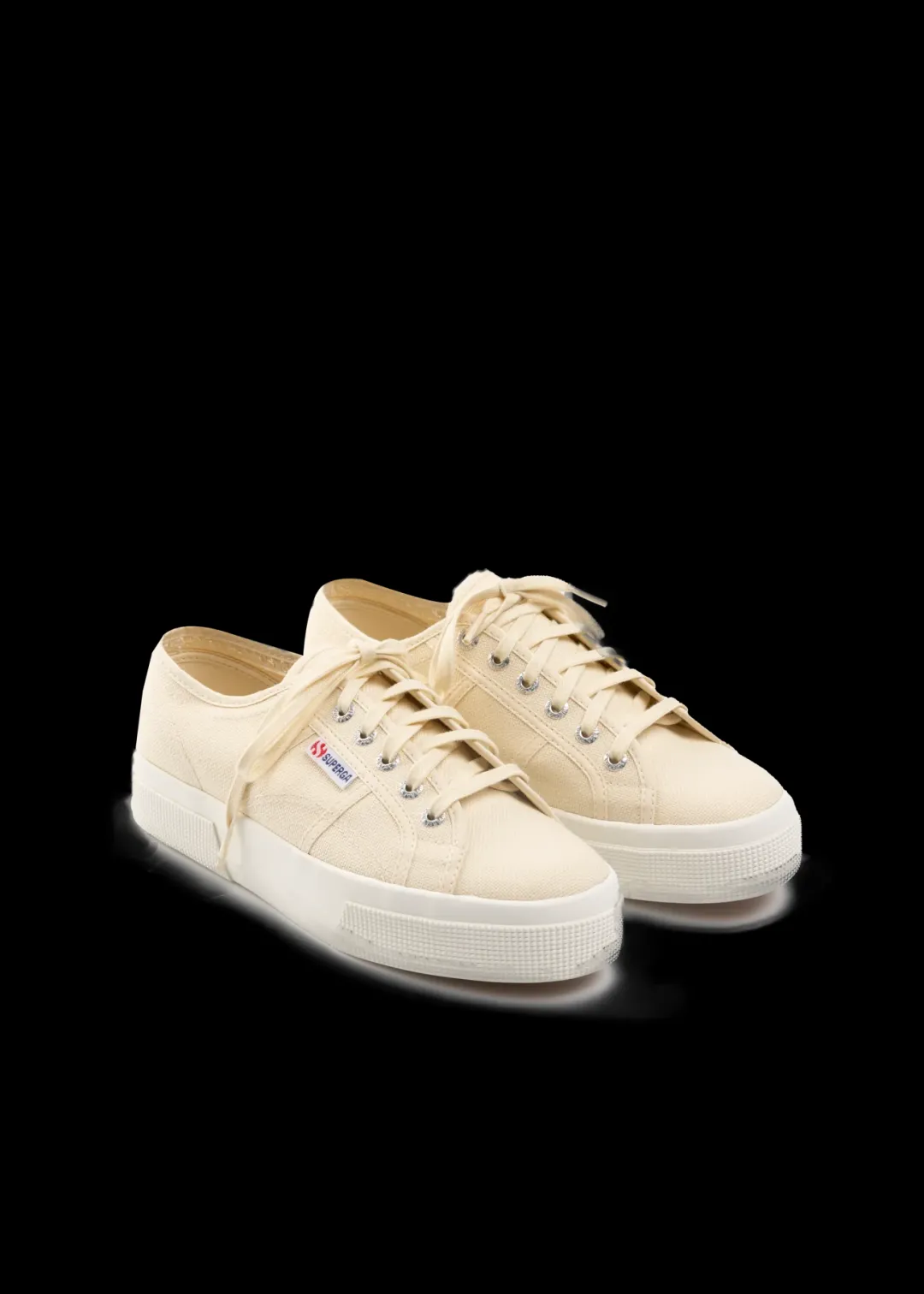 Sale Vanilia Superga Platform Sneaker Cotu Beige